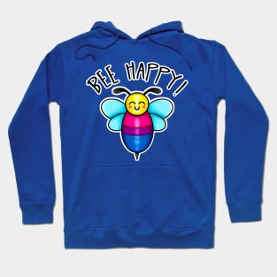 Kawaii LGBT Bee Happy Bisexual Pride Flag Hoodie